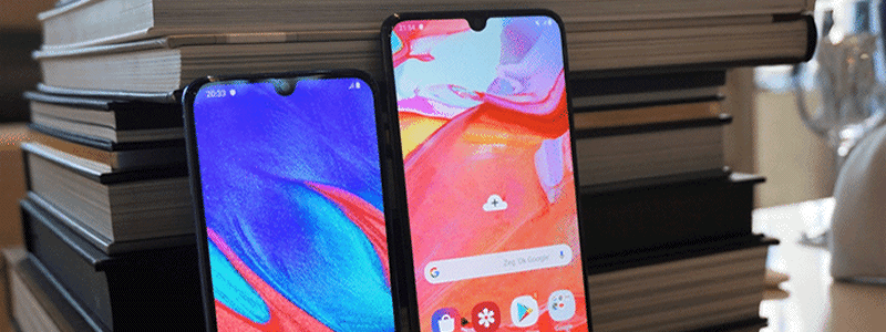 Galaxy A40 versus Galaxy A70