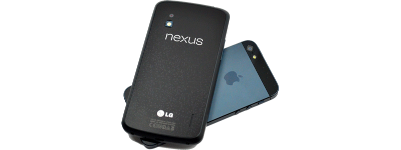 iPhone 5 veesus Nexus 4